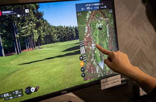 世界の名門コースを再現したバーチャルコース