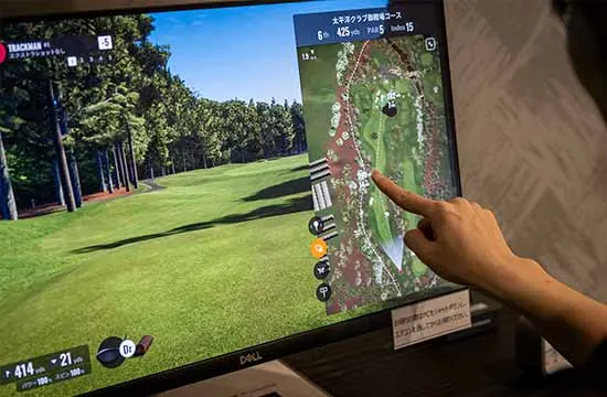 世界の名門コースを再現したバーチャルコース